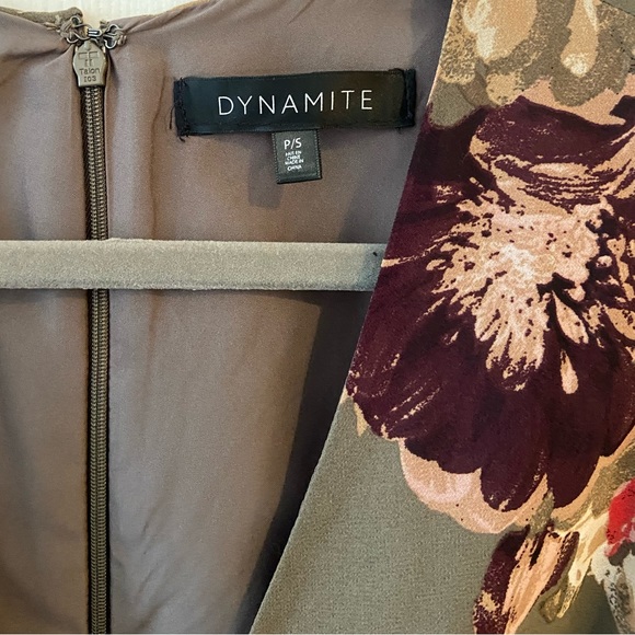 Dynamite Floral Wrap Dress - Picture 5 of 7